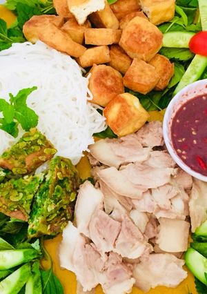 Hình của món Bún đậu mắm tôm.