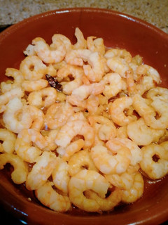 Una foto de Gambas al ajillo