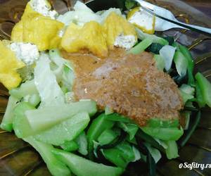 Fresh, Membuat Pecel sayur simple Lezat Mantap