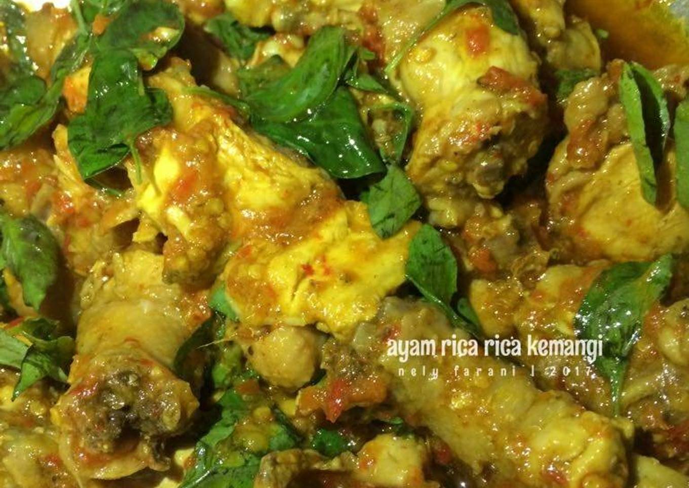 Ayam rica rica kemangi (bumbu sederhana)