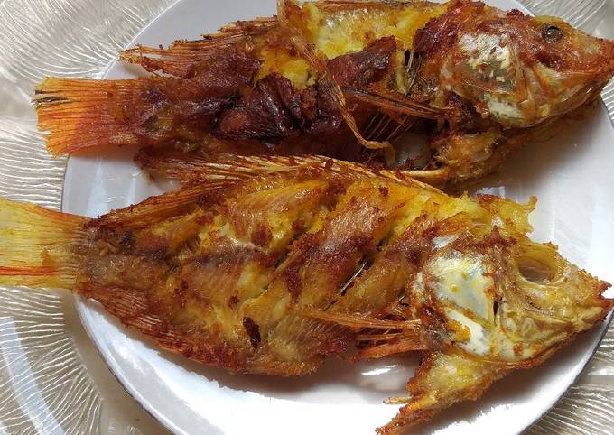 Ikan nila merah goreng