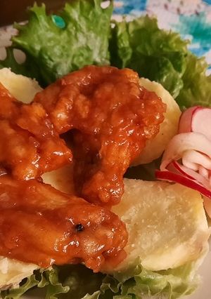 Una foto de Alitas a la bbq
