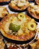 Mini pizzas de berenjena