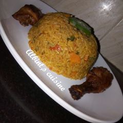 A picture of My special jollof rice.