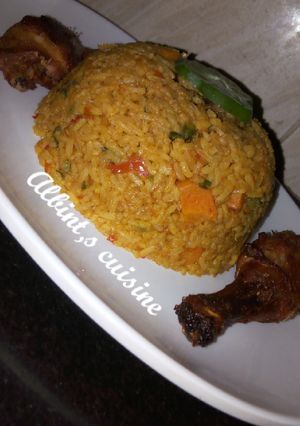 A picture of My special jollof rice.
