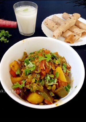 A picture of Winter special sabzi.