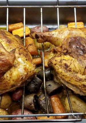 A picture of Peruvian Chicken.