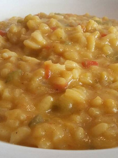 Una foto de Arroz meloso con calabaza al curry