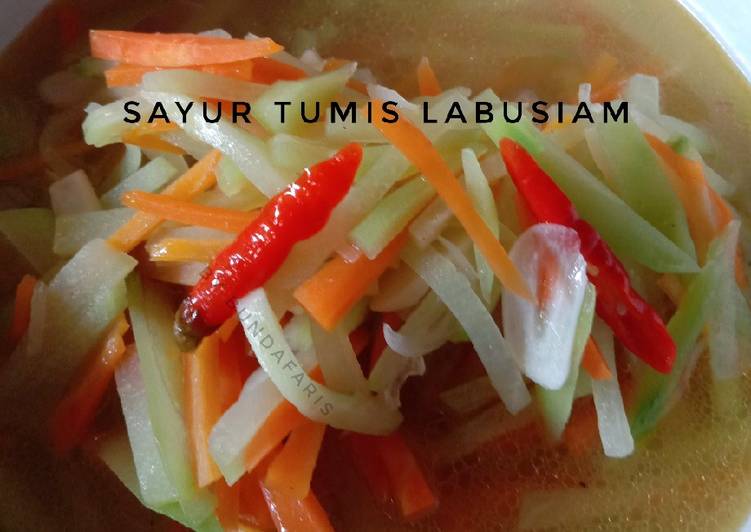 Resep Sayur tumis labusiam Anti Gagal