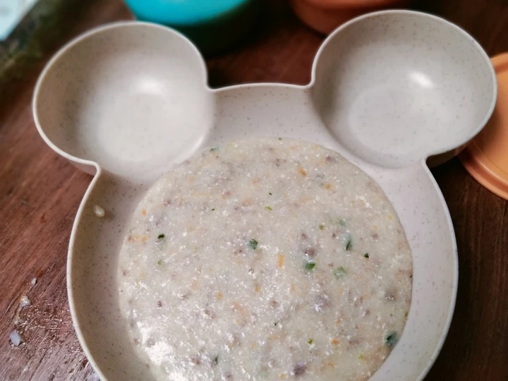 Langkah Gampang Menyiapkan Resep Bubur Sup Daging Wortel MPASI 6 bulan Day 17 yang Menggugah Selera