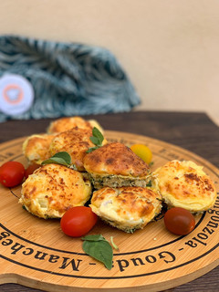Una foto de Muffins salados fit de verduras