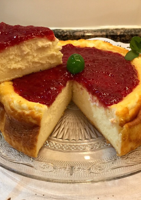Una foto de Pastel de queso “express”
