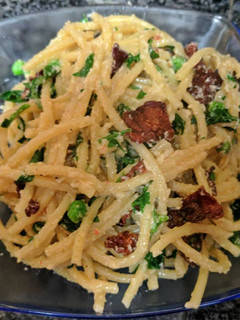 A picture of One Pan Spaghetti Carbonara.