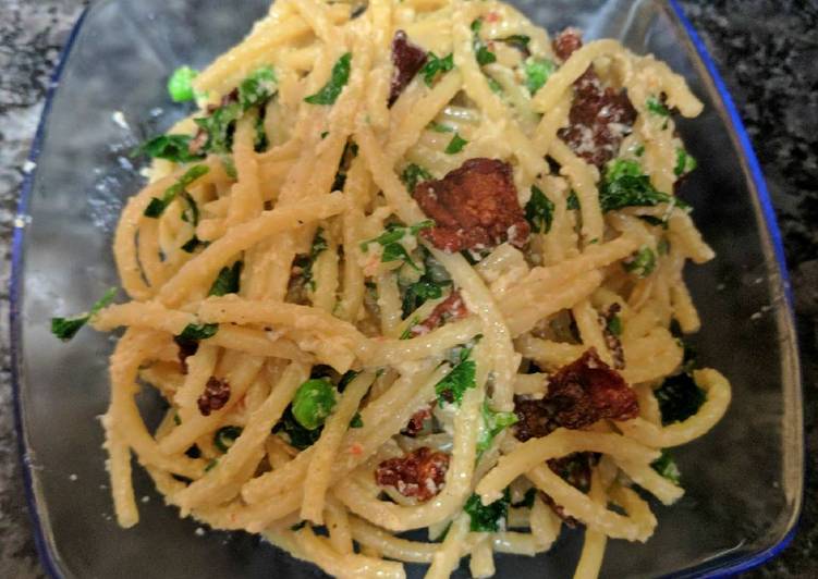 One Pan Spaghetti Carbonara