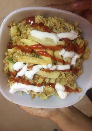 A picture of Spicy🌶Keema Macroni/Pasta.