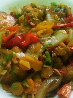 Foto resep Ayam Saos Kecap Plus Sayur
