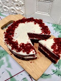 Foto resep Red velvet cake tanpa telur tanpa mixer