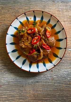 Foto resep Bola-bola daging sapi saus tiram