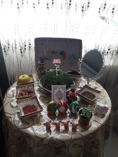 عکسی از دستور سفره هفت سین ۹۸ من😗😗😗😗
