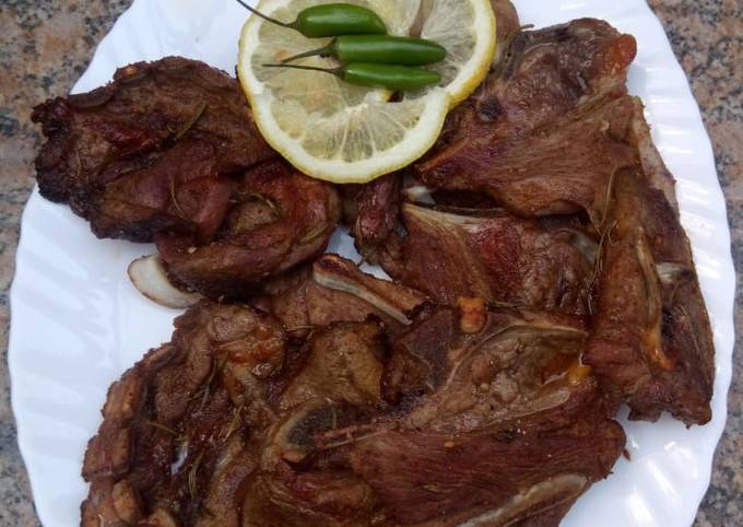 Steps to Prepare Speedy Herby lamb chops