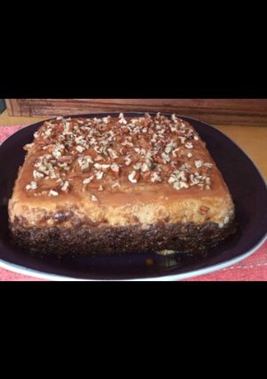 Una foto de Pastel imposible o Chocoflan