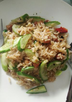 รูปของ ข้าวผัดน้ำพริกแจ่วไก่ย่าง