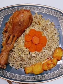 عکسی از دستور باقالی پلو با ماهیچه بوقلمون😋