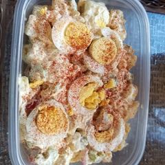 A picture of Spicy potato salad.