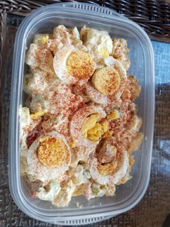 A picture of Spicy potato salad.