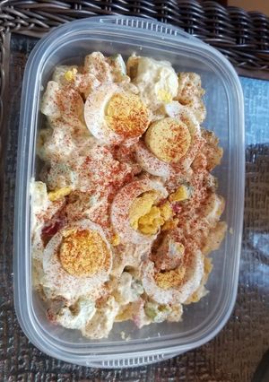 A picture of Spicy potato salad.