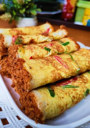 Foto resep 312. Floss Roll Bread/Roti Tawar Gulung isi Abon, Simpel