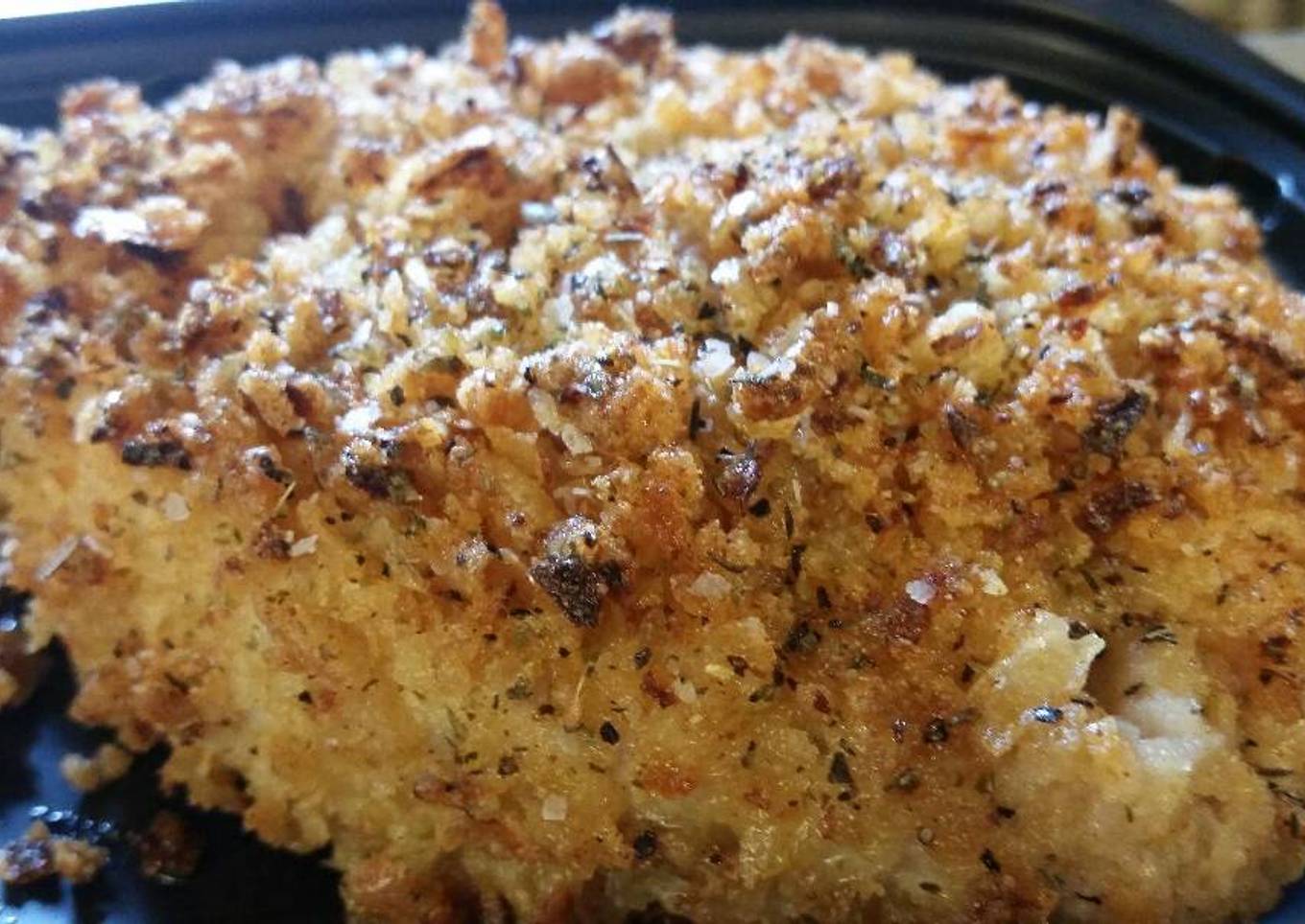 Onion Crusted Pork Chop