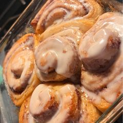 A picture of Cinnamon Rolls with a Twist.