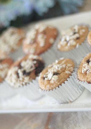 Foto resep Healthy banana oatmeals muffin (glutten free) with Blender