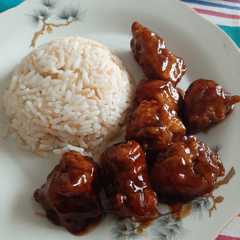 Una foto de Pollo agridulce🍗