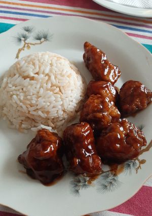 Una foto de Pollo agridulce🍗