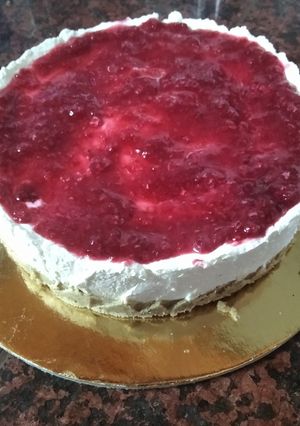 Φωτογραφία της συνταγής Cheesecake στιγμής με κουραμπιέδες που περίσσεψαν 🍰🥰