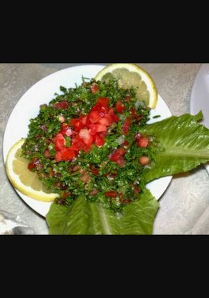 صورة لوصفة تبولة 😋