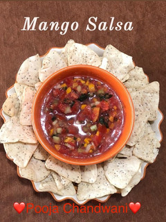 A picture of Mango salsa.