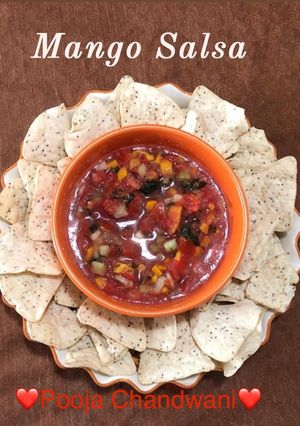 A picture of Mango salsa.