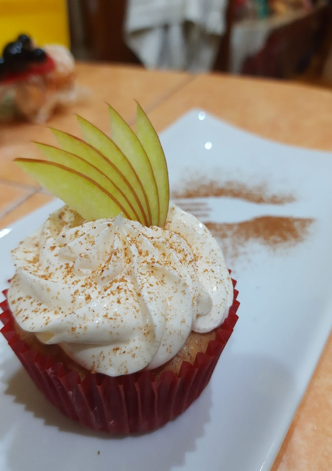 Una foto de Muffins de manzana canela