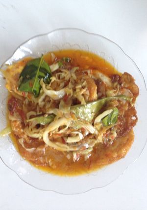 Foto resep Telor ceplok pedas manis
