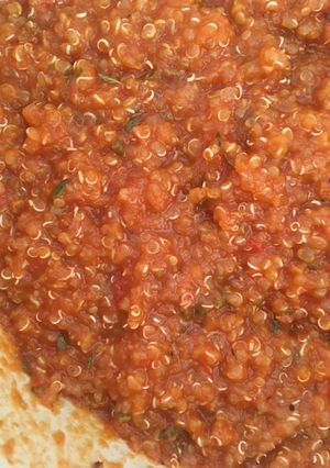 A picture of Tomato quinoa for babies & adults.