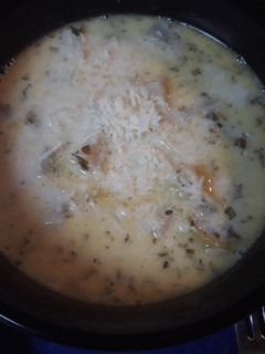 A picture of Creamy Turnip Leek Soup.