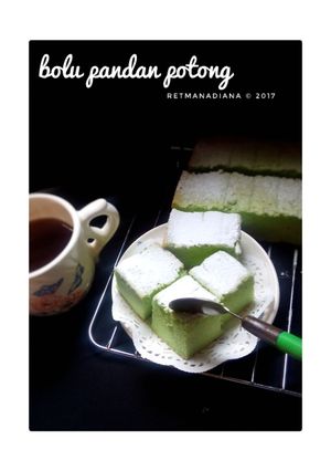 Foto resep Bolu pandan potong
