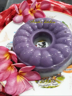 Foto resep Puding ubi ungu lapis jelly susu
