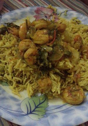 A picture of Prawn rice.