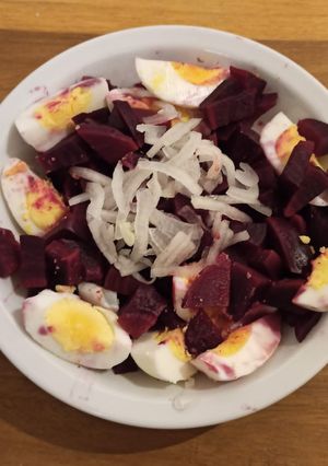 Una foto de Ensalada de betarraga