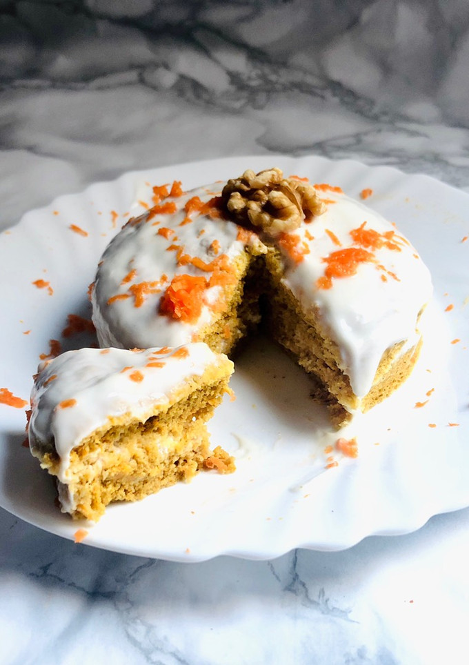 Una foto de Mini Carrot cake fit sin azúcar 🥕