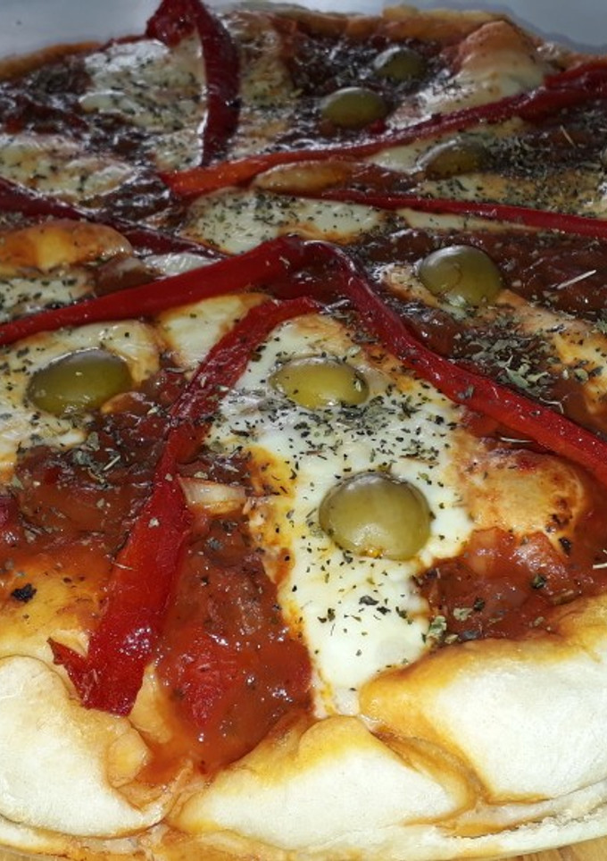 Una foto de Pizza rellena fácil a mi manera
